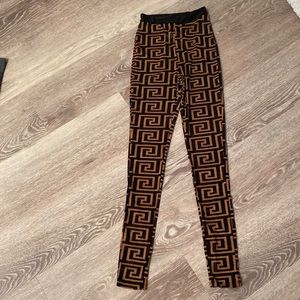 Fashion Nova Sheer Fendi Versace High waist leggings S